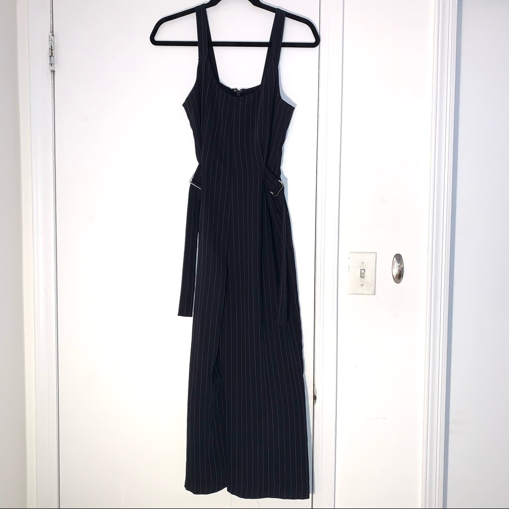 Topshop pinstripe jumpsuit